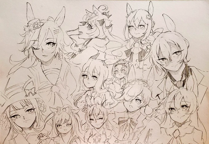 ミスターシービー🎩
スイープトウショウ✡
アグネスデジタル🎀
メジロブライト☂️
アドマイヤベガ🌌
ツインターボ💙
ハルウララ🌸
ライスシャワー🍚
サトノダイヤモンド💎
アグネスタキオン🔬
ファインモーション🍀
#ウマ娘プリティダービー 
#ウマ娘 