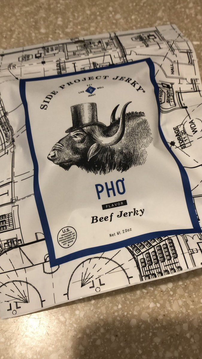 phillyshooter's tweet photo. @sideprjctjerky so only tried this flavor but holy shit it was fantastic!! Don’t know how you did it..and don’t care..can’t wait to try other flavors..the Phò was amazing!! https://t.co/f2JTFMOyhz