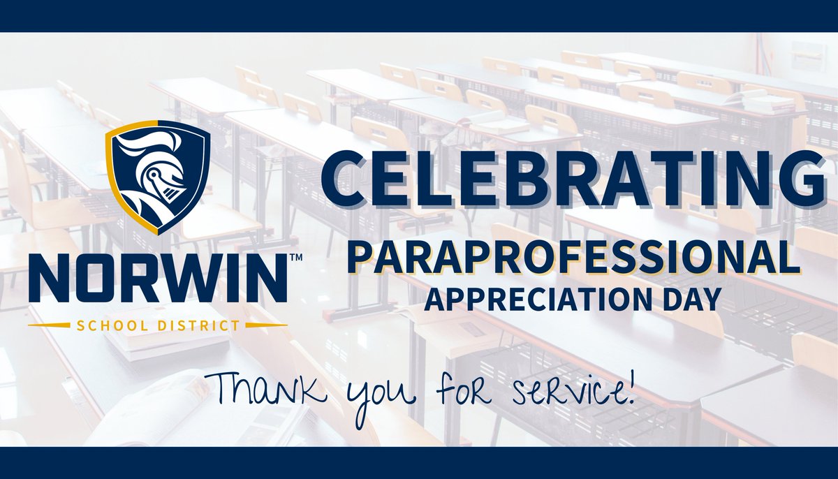 Norwin_Super's tweet photo. Happy National Paraprofessional Appreciation Day. Today, we honor our paraprofessionals and celebrate their contributions to student learning. Please join me in thanking our paraprofessionals for all they do for our students and families. We are #NorwinProud of you @NorwinSD https://t.co/mlBYU8NTNf