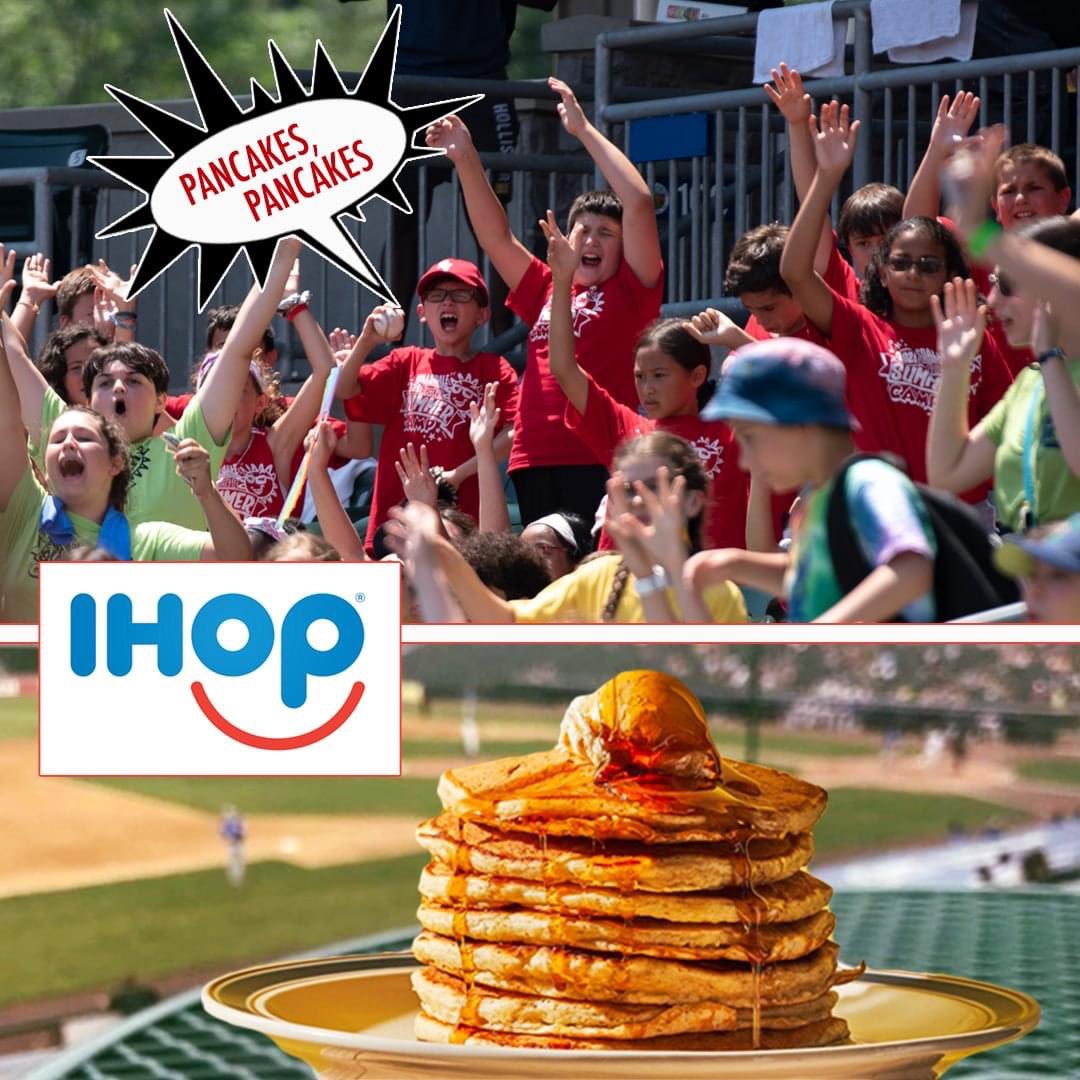 Time to scream “pancakes!”

The Boulders are proud to announce that <a href="/IHOP/">IHOP</a> will be returning as the official partner for the “Strikeout Batter of the Game” promotion. 

Thank you IHOP of Ramsey &amp; Monroe!