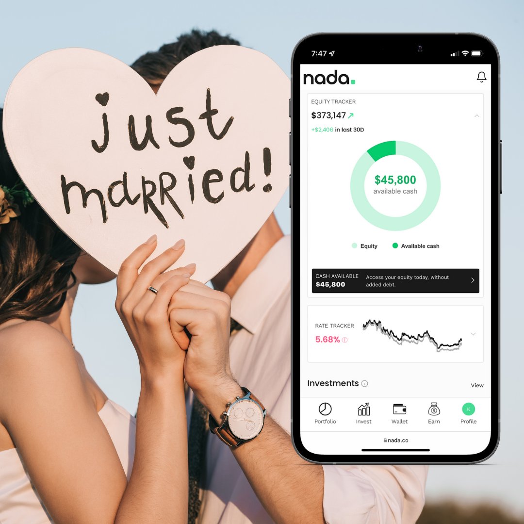 nada_finance's tweet photo. π Just married? Moving? Worry about 1 less thing w/ #Nada's ππ₯ππ #HomeManager Tool! π Track your #home's asset value, #equity, & mortgage rate!
SignUp today! ----> https://t.co/BoBAWzpnHn
#joinnada #homeowner #debitcard #realestate #justmarried #househunting #newlyweds https://t.co/zQa0SkRs0o