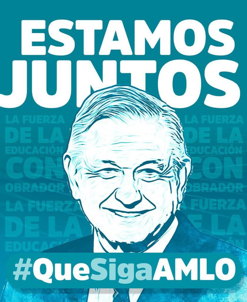 MaestrosAMLO's tweet photo. Estamos juntos!
#QueSigaAMLO
#RatificaciónPorLaEducación https://t.co/Ke1dQSVrrc