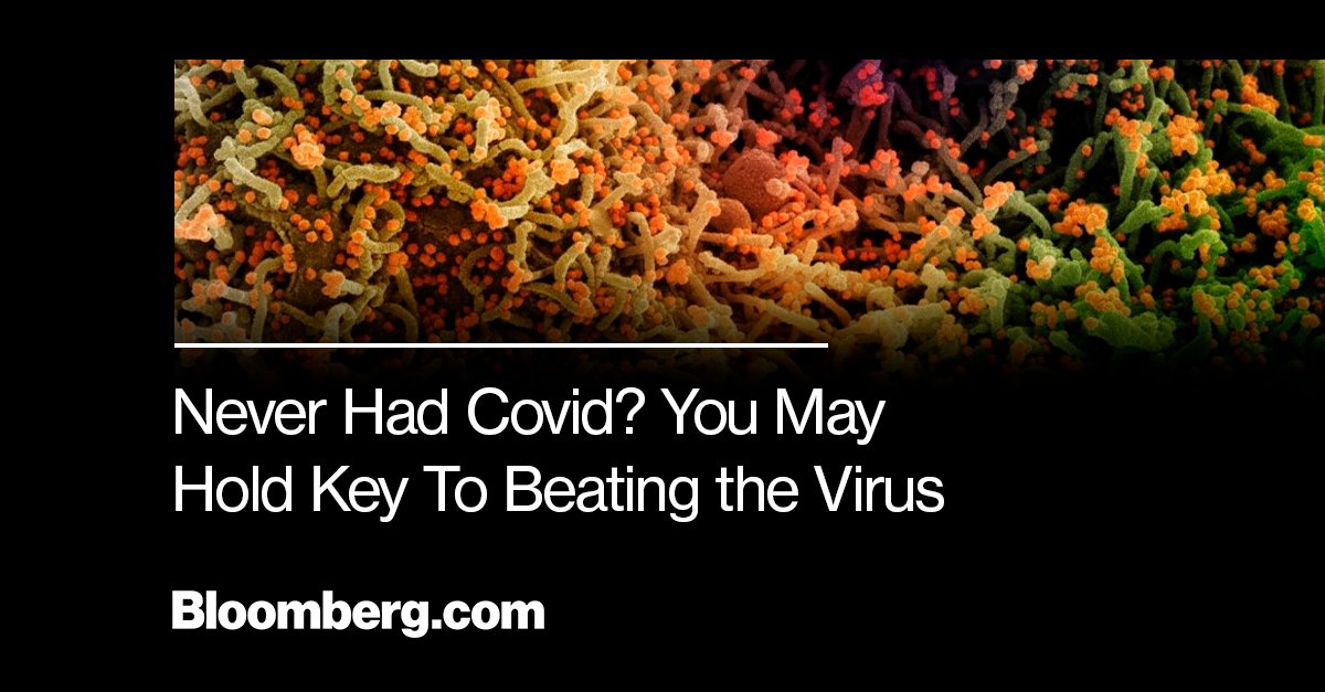 business's tweet photo. Experts say studying those who have not yet caught Covid has become just as critical as studying those who have.