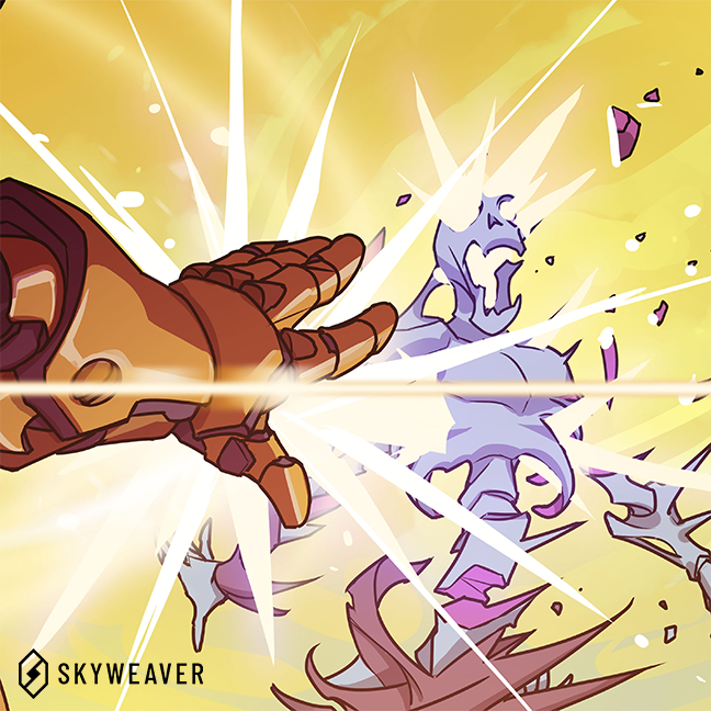 Our second card reveal is ☀️ Eliminate ☀️! A Light Spell from the ⚛️ Intellect Prism. 

What do you think of this new addition to the roster?

Check back here tomorrow at 10am EDT for the next card reveal! 👀 #skyweaver #GameExpansion

More info 👉 skyweaver.net/news/mini-expa…