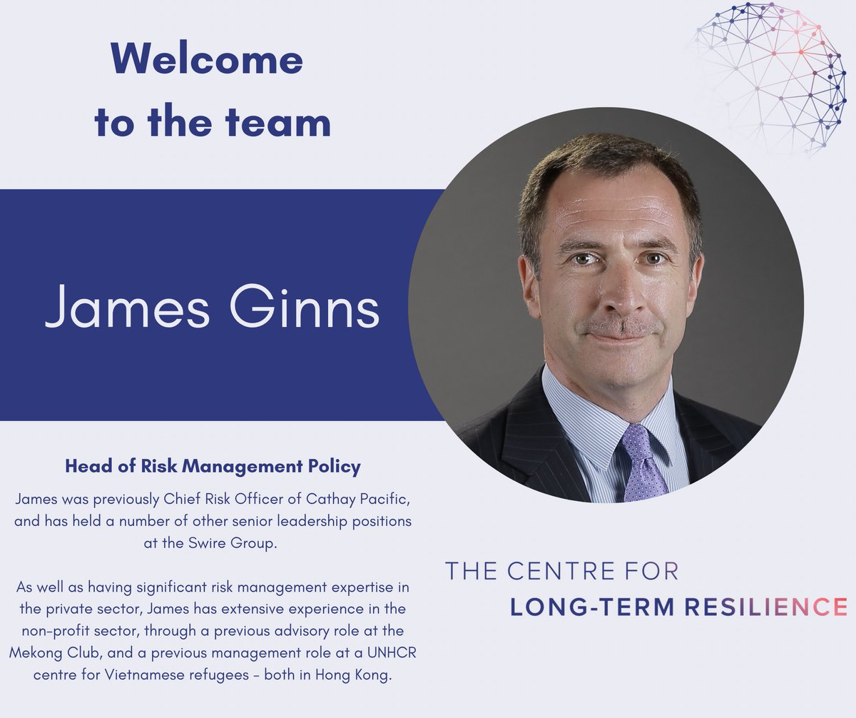 Welcome to CLTR's new Head of Risk Management James Ginns! James brings ...