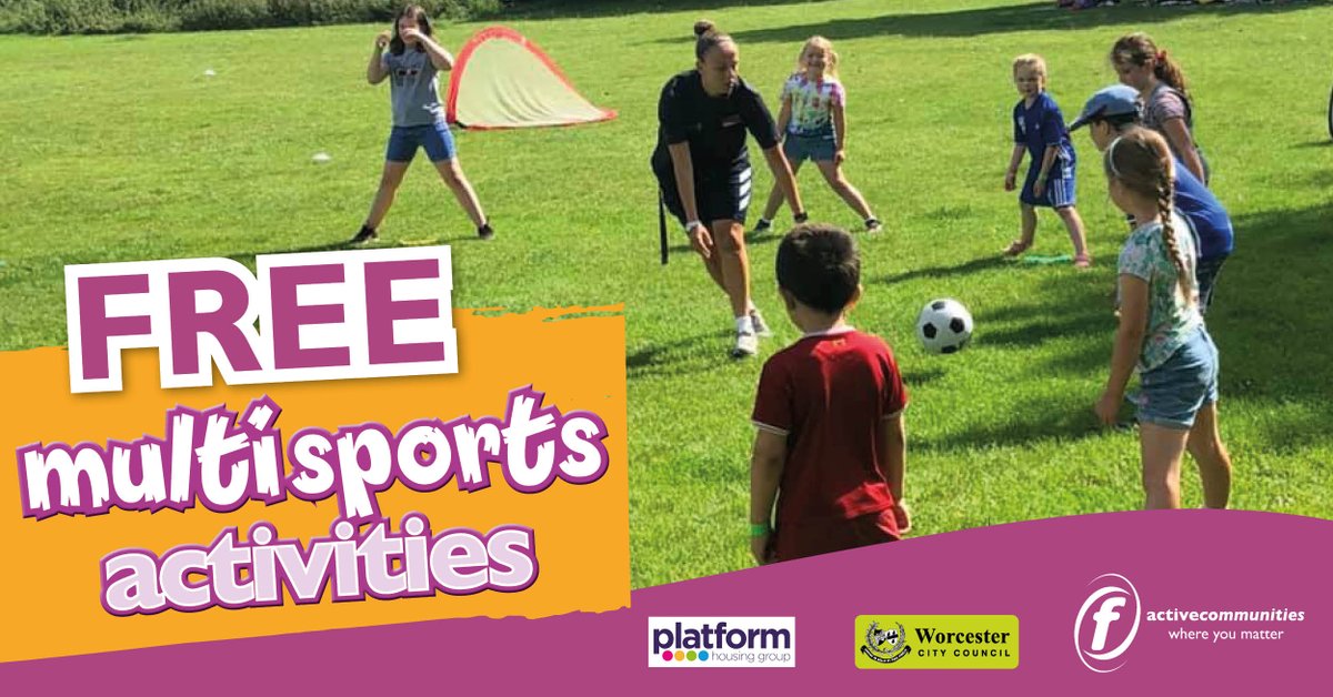 Multi-Sports is less than 1 Week Away!!🔥

On Monday 11th April we will be visiting👀:
- 11:30am - 12:30pm - Diglis Park 
- 1:30pm - 2:30pm - Countryside Centre 
- 3:30pm - 4:30pm - Ronkswood Community Centre 

Book your place here: bit.ly/30lrPeY
#WorcestershireHour