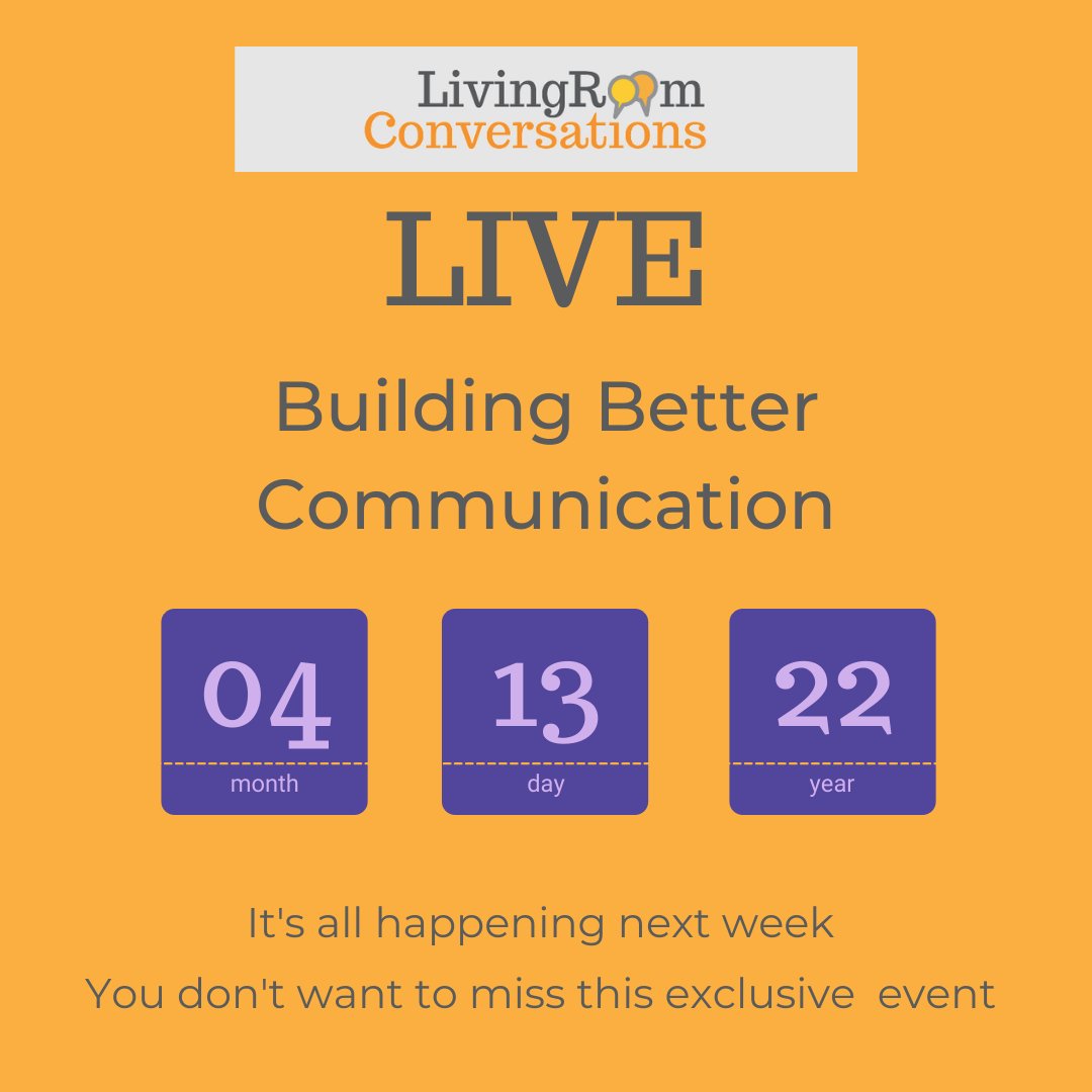 LivingRoomConvo's tweet photo. SAVE THE DATE 📢: For our upcoming LIVE event. It's all happening next week! Don't forget to enter our FIRST EVER GIVEAWAY!!! 🥳 #jointheconvo #morecurious #education #questions #question #opportunity #equality #event #giveaway #giveawaycontest #live Not affiliated with Instagram https://t.co/t53i2IvPbO