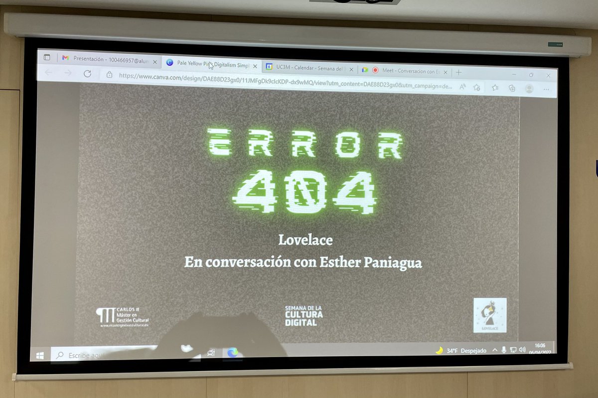 Enriquevillalba's tweet photo. Nuestra 5ª y último tarde de la #SCD22 #SCDMGC #CulturaDigital @scd_mgc del @MGC_UC3M con @e_paniagua sobre Internet, ¿herramienta o dependencia? https://t.co/OPToqobCIG