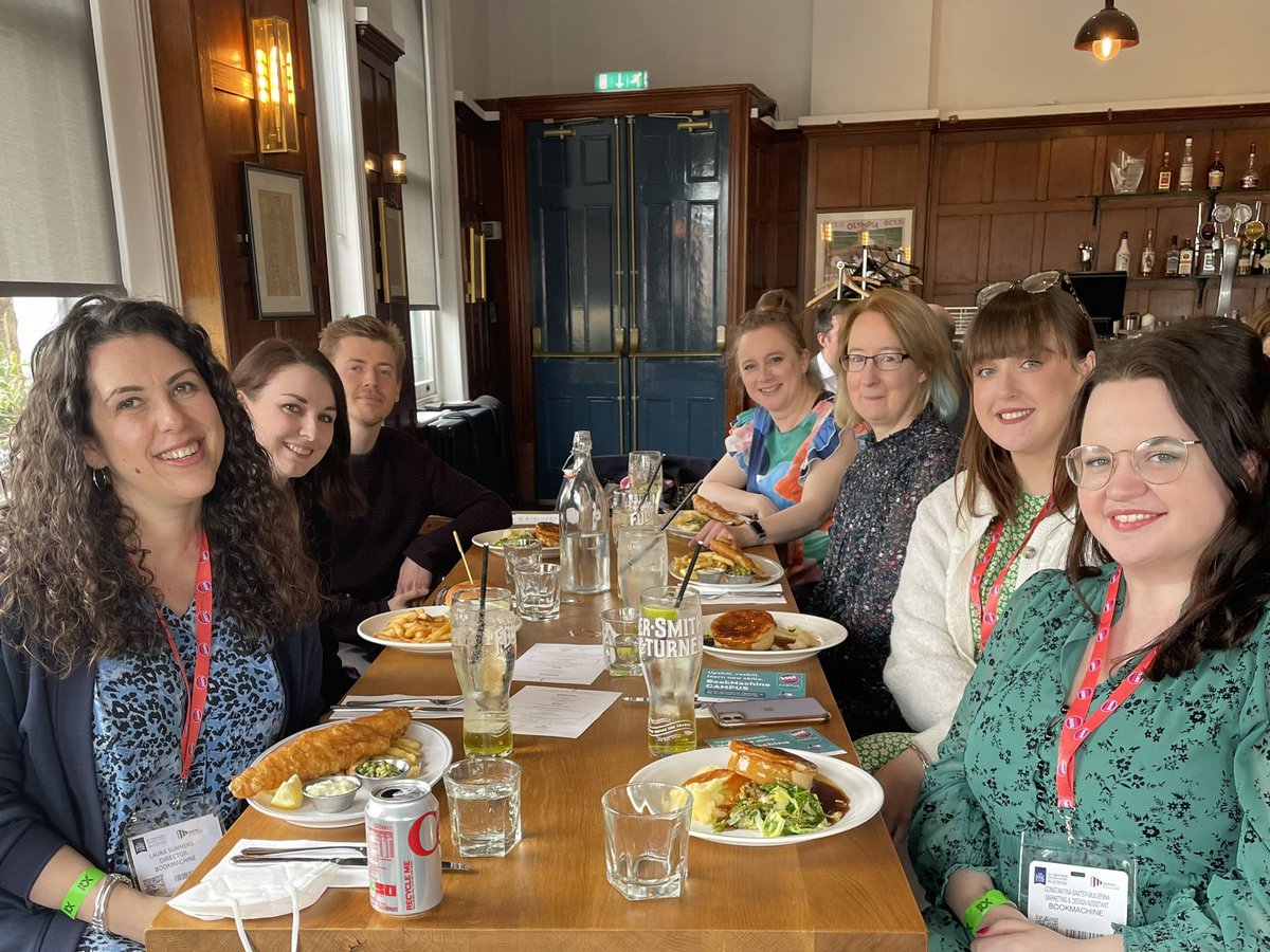 Finally had our #BooKMachine team Christmas lunch!! #lbf22