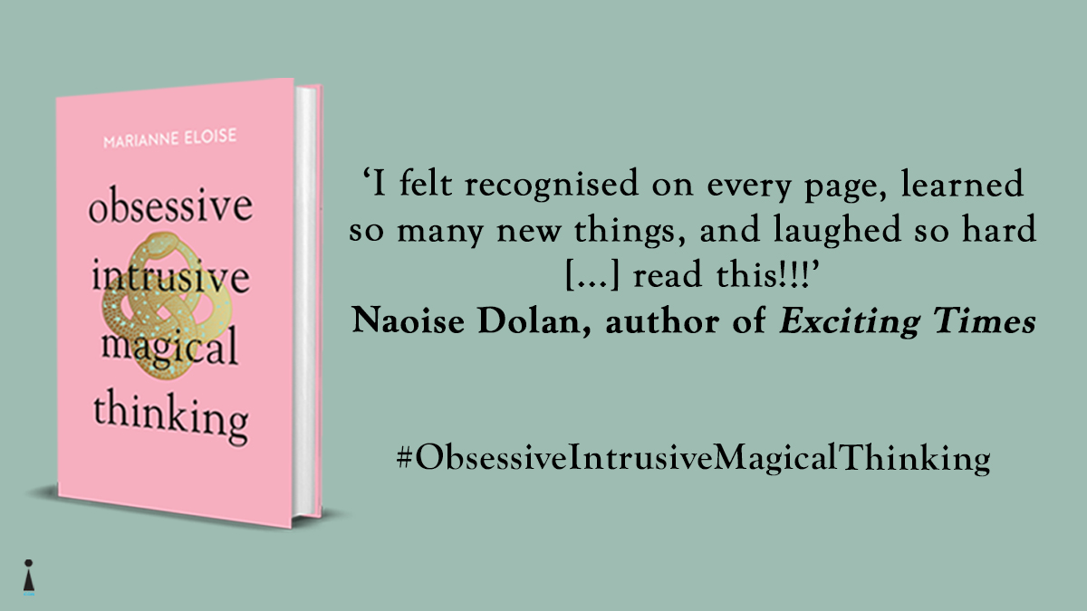 iconbooks's tweet photo. Tomorrow, we're delighted to publish @marianne_eloise's book #ObsessiveIntrusiveMagicalThinking
✨Naoise Dolan called it a book where she 'felt recognised on every page, learned so many new things, and laughed so hard'
🐍Pre-order from Waterstones:https://t.co/WqGYjXXieX https://t.co/Ofmre2rxCR