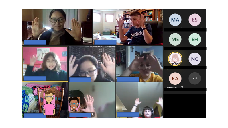 FaroughMs's tweet photo. Two hands up for @SaraWestbrook ! Grade 4/5F learned a lot about understanding and navigating our emotions. How valuable! NB said, "This is so relatable" Thankyou @GEVSchool for this amazing presentation. https://t.co/6i0WrhBKsL