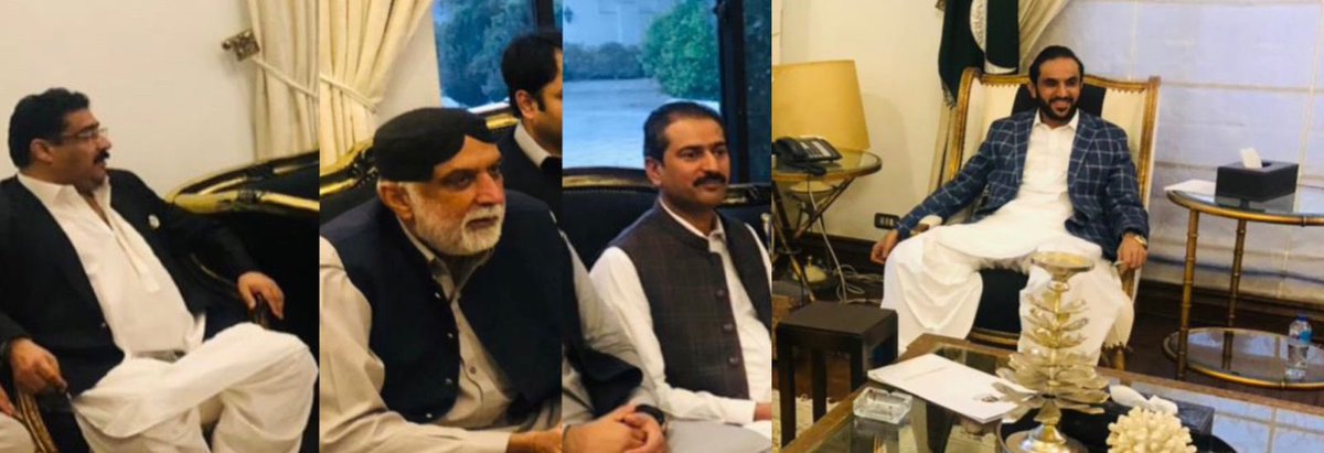 PHEDGwadar's tweet photo. A delegation led by MPA Gwadar @HammalKalmati_ alongwith Advisor PHE @LalaRasheedPK and XEN @PHEDGwadar @ShakeelBaloch77 met Chief Minister Balochistan @AQuddusBizenjo, discussed the fuel shortage issue in water supply stations of Gwadar district.
CM instructed concerned 1/2 https://t.co/kp3wyiDFZ6