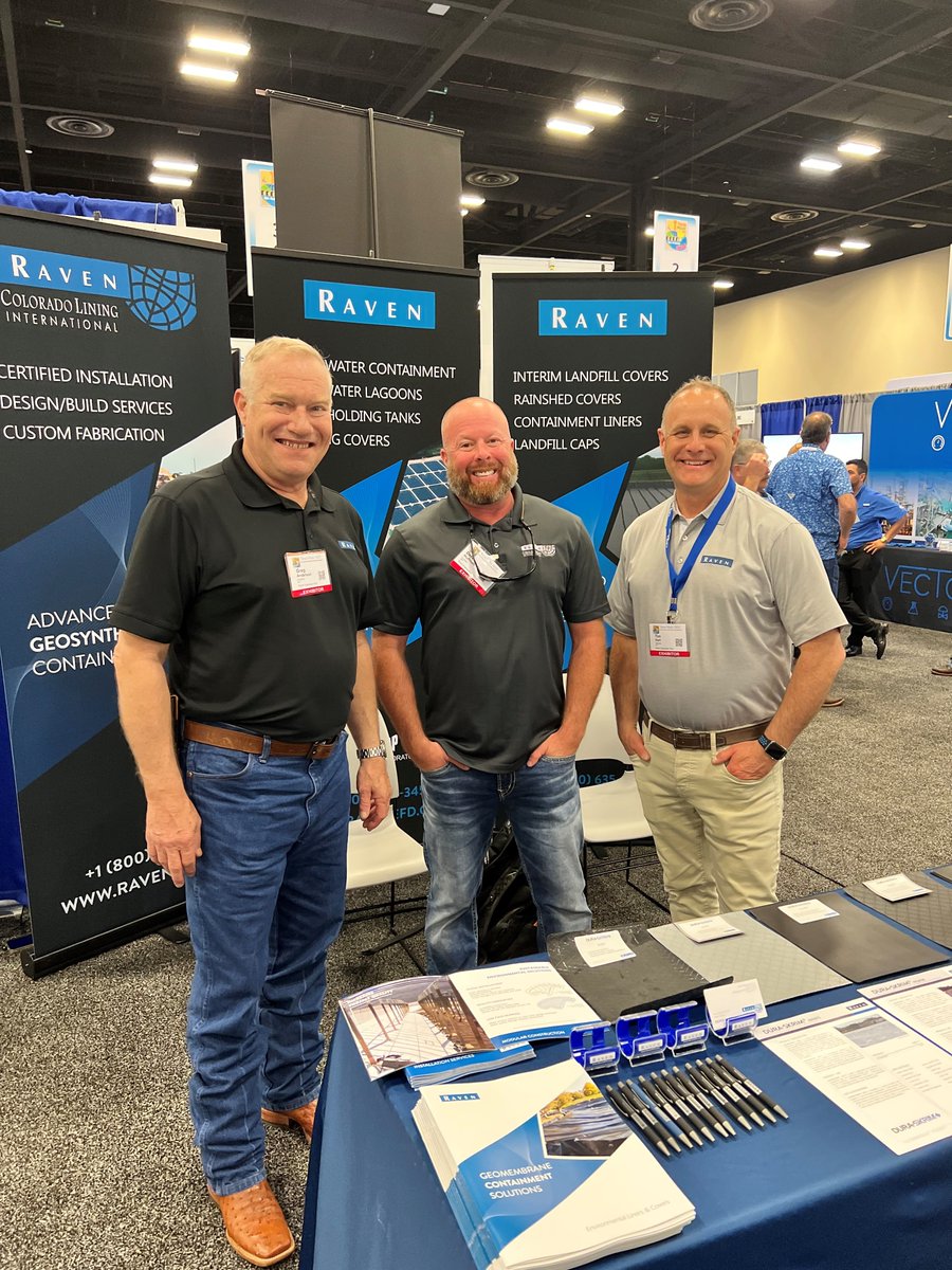 RavenEFD's tweet photo. Stop by Booth 471 at the Texas Water Show to visit with Greg, Derek, or Tim for your full-service containment solutions.
@txawwa https://t.co/eQmwBTNb4I