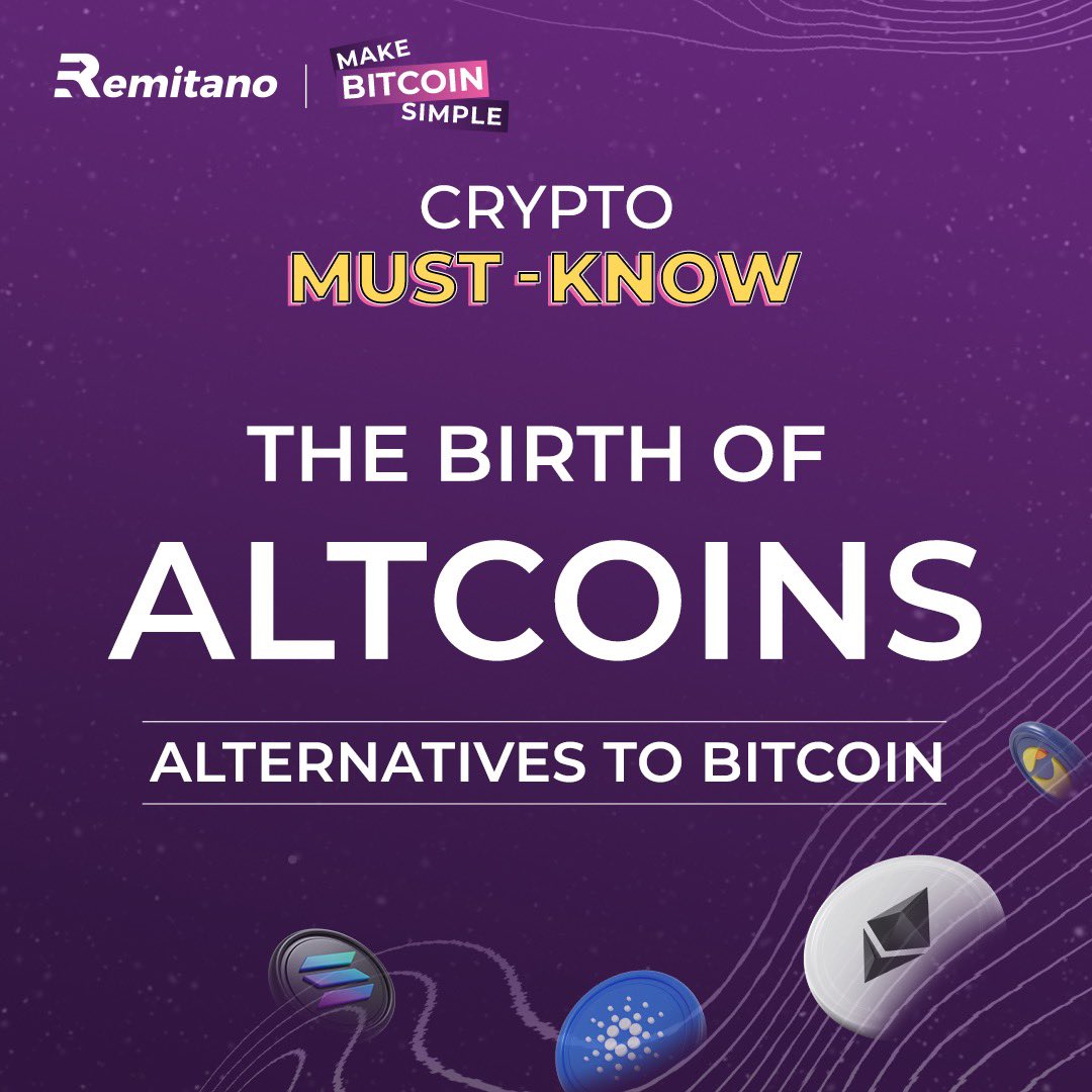 remitano's tweet photo. Let’s talk about altcoins and stablecoins!🚀

#Remitano #CryptoMustKnow #MakeBitcoinSimple

A thread👇🏽 https://t.co/EujITWXyWa