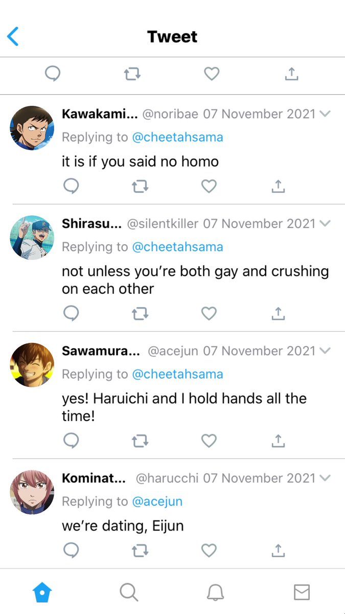 daiyanobase's tweet photo. A short #kuramiyu au where Kuramochi didnt realize holding hands (and other things) equated to dating one Miyuki Kazuya https://t.co/b6YVFpYaJc