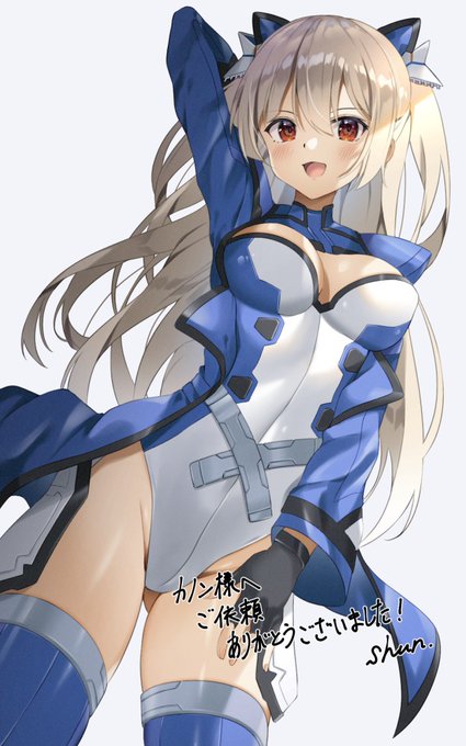 Shun様(@shun_illust)にSkebで依頼させていただきました!
自信たっぷりといった感じの表情に、体のラインを見せつけるようなポーズが実に良き…
この度はありがとうございました! 