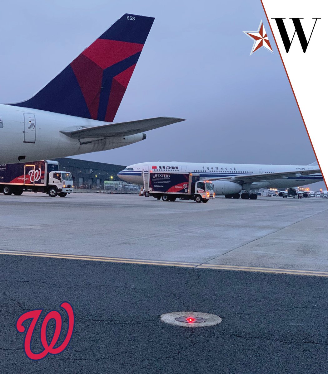 MoveNats's tweet photo. Working the runway. Welcome home Nationals!  #NatsMove #OpeningDay @Nationals https://t.co/1F0rydgsYN