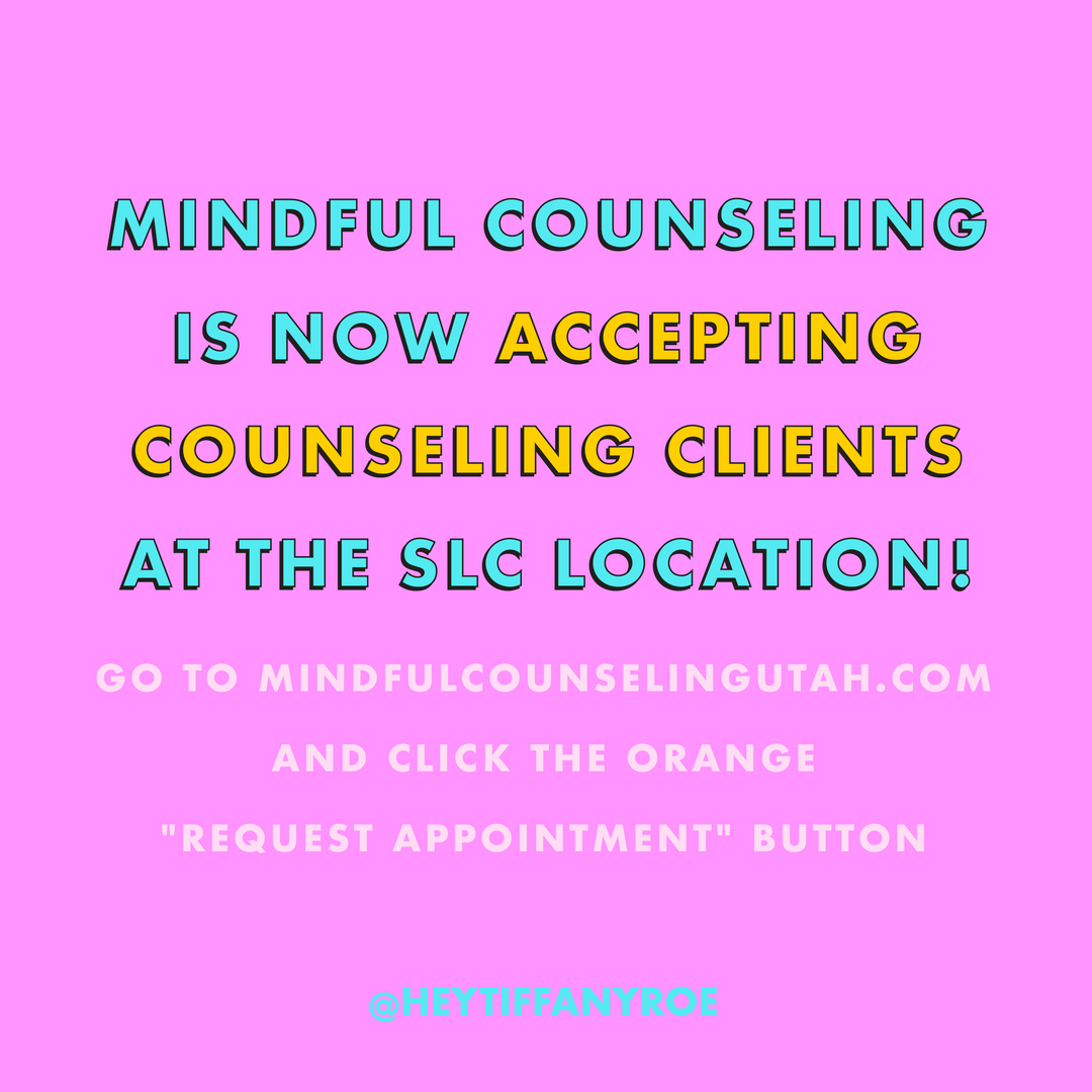 HeyTiffanyRoe's tweet photo. @mindfulcounseling is now scheduling clients in our new SLC, Utah location! We’ll continue to open up new slots, so make sure you’re on the SLC waitlist if current openings don’t work for you!

Therapy is cool. We hire therapists I trust and that have the same values as my https://t.co/jfcXrbOhlp