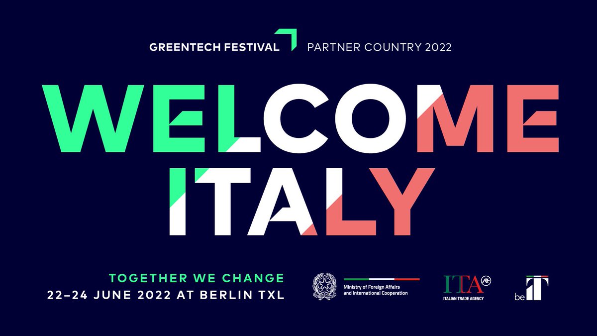 Big news: Italy becomes partner country of our GTF 2022!🙌🇮🇹During the jury meeting for the GREEN AWARDS today, #Italy was announced as partner country at the Italian #Embassy in Berlin.  Check out more details here: greentechfestival.com