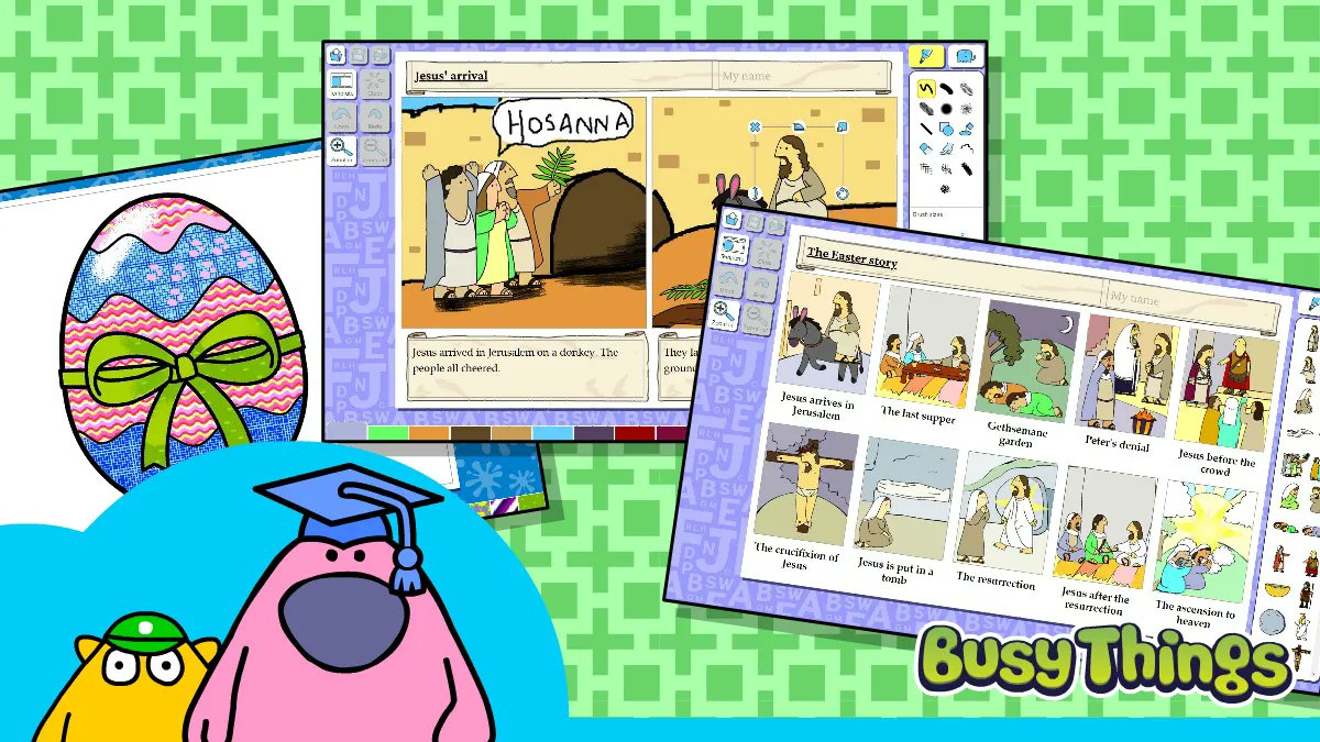 busythings's tweet image. Whether you want to look at a particular element of the Easter Story, cover it quickly or simply decorate some Easter-themed eggs, you can do it all online with Busy Things!

Simply search &apos;Easter&apos; and you&apos;ll see all the activities!

#Easter2022 #EasterActivitiesforKids