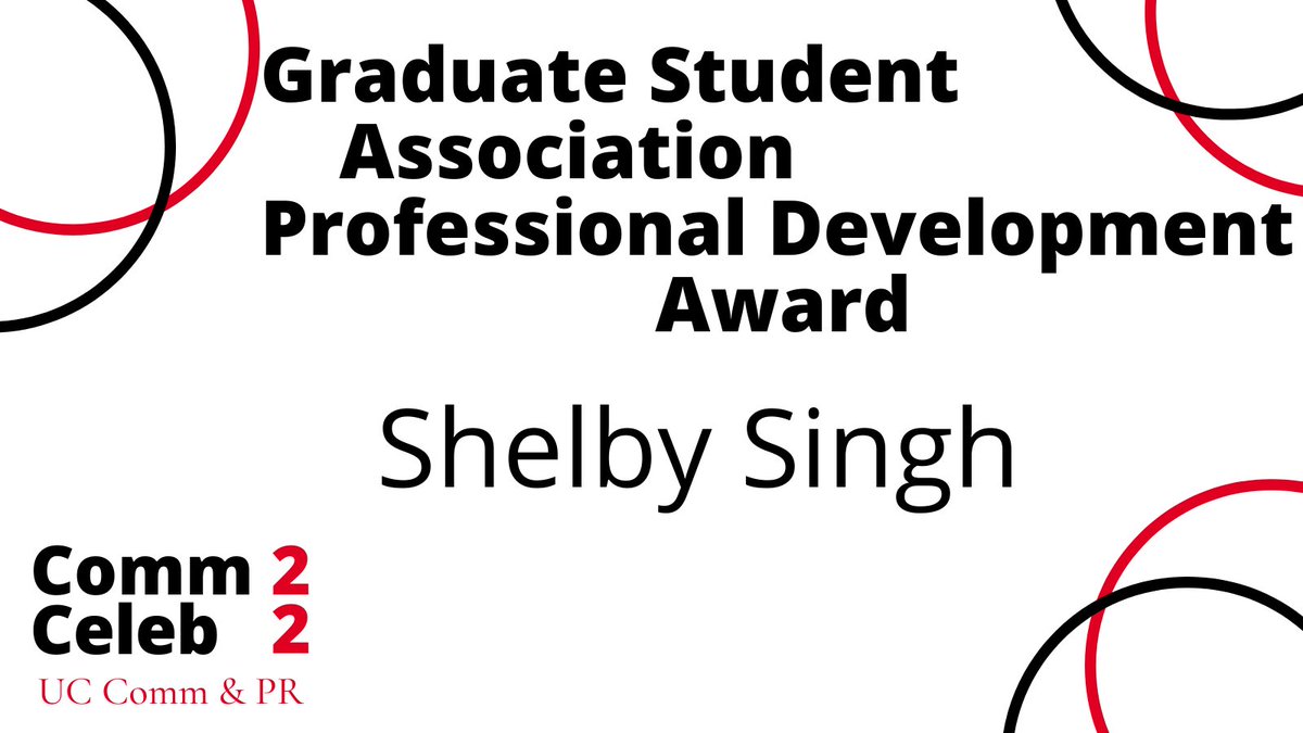 CommUC's tweet photo. Congratulations to @Shelby_Renae23 on her outstanding Professional Development Award! #CommCeleb22 #SCFMS #Comm&PR https://t.co/DV4Jeax28Z
