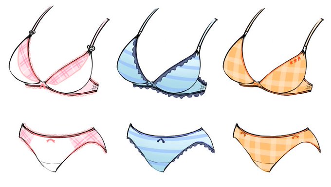 ニュージェネの3人をイメージした下着です 