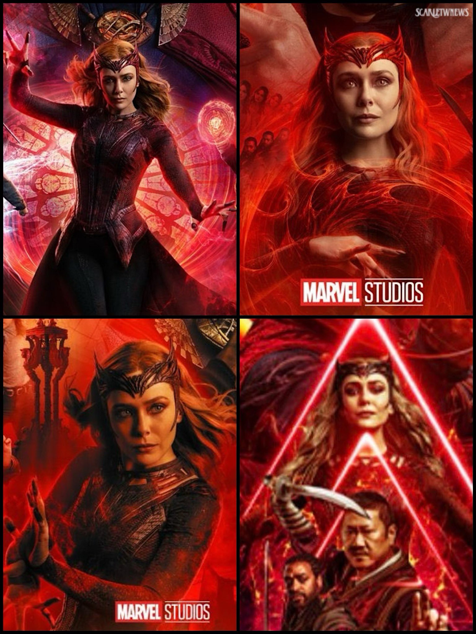 Scarlet Witch Central on X: New HQ images of the #ScarletWitch on the  #MultiverseOfMadness posters ✨  / X