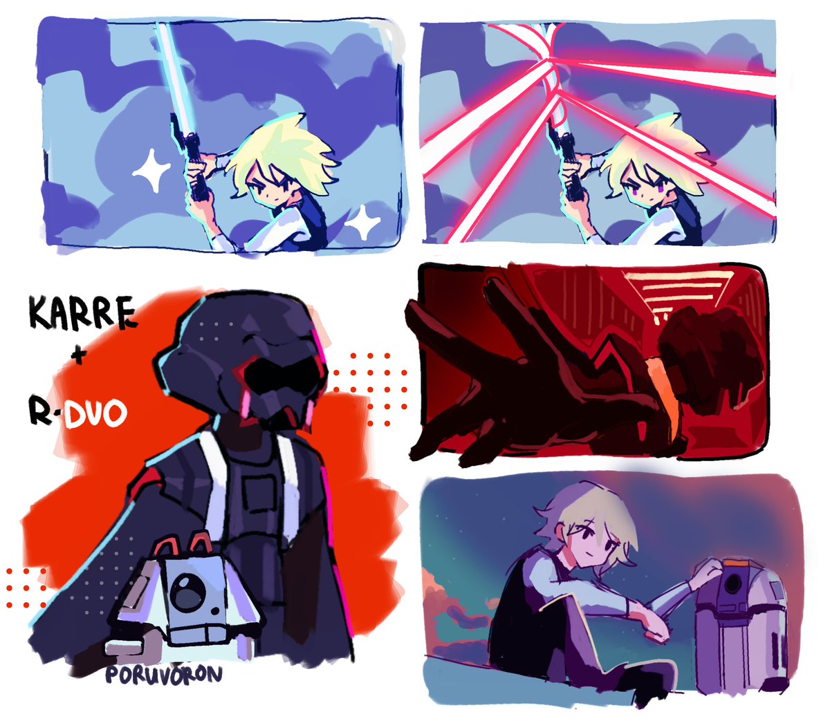 lightsaber energy sword weapon blonde hair parody gun vest  illustration images