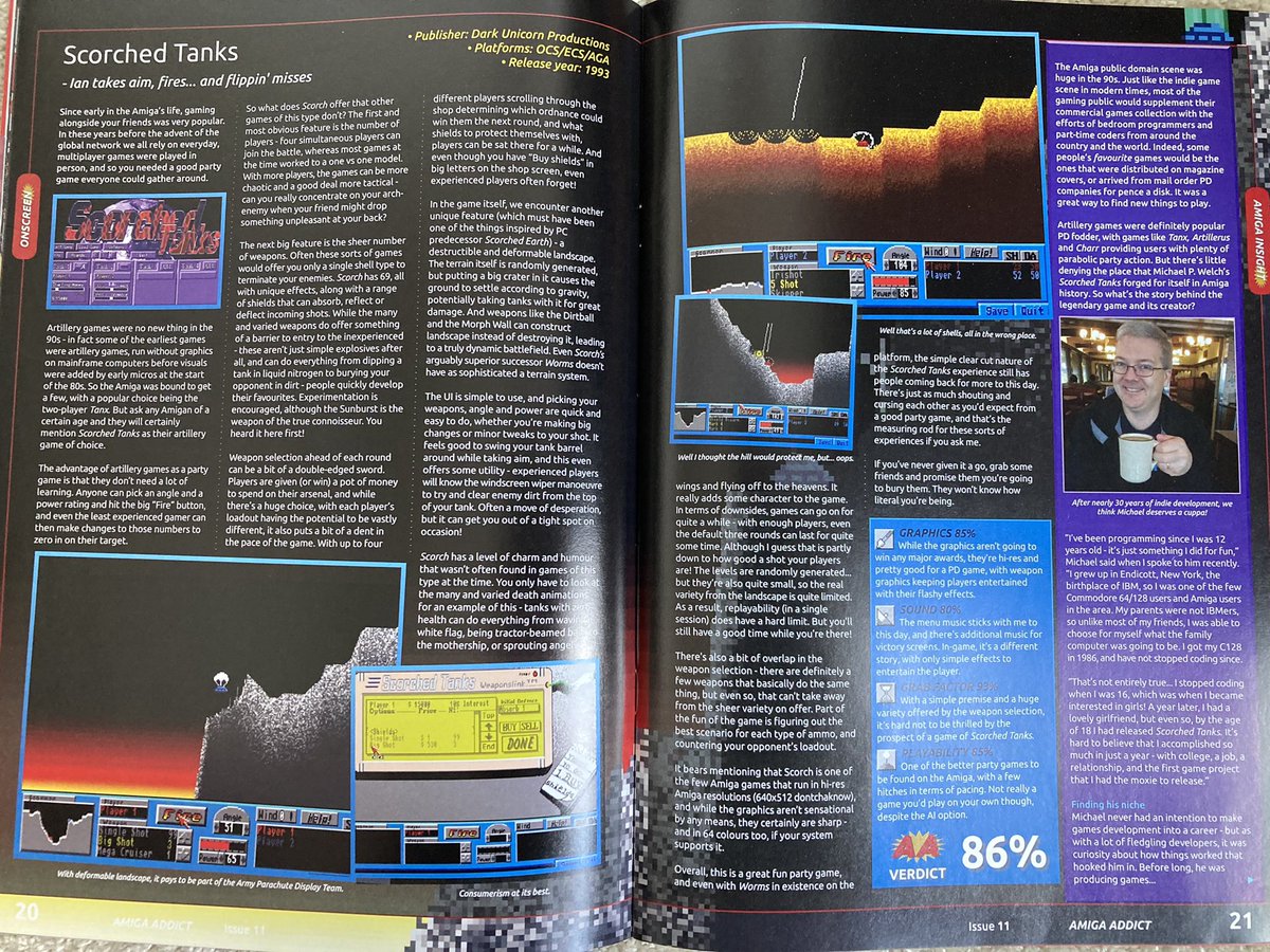 jellyscare's tweet image. By the way, this is in the new issue of @amigamagazine, which we’re pretty lucky to have here in the UK as a new Amiga mag you can actually buy in shops!