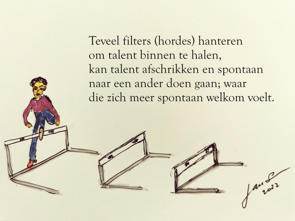 Talent en hordes door Jan Somers, coach sinds 1991