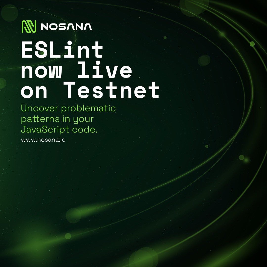 nosana_ai's tweet image. One of the most wonderful options a CI pipeline provides is an easy way to lint code. We now support ESLint - a tool for detecting and reporting patterns in ECMAScript/JavaScript code, with the purpose of improving consistency and preventing problems/bugs. 

#devops #cicd
