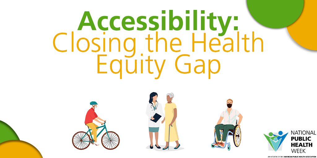 We can close the health equity gap by reducing health disparities in health insurance, increasing physical accessibility to care, improving availability of appropriate care and building more inclusive public health programs and communities. NPHW.org. #NPHW