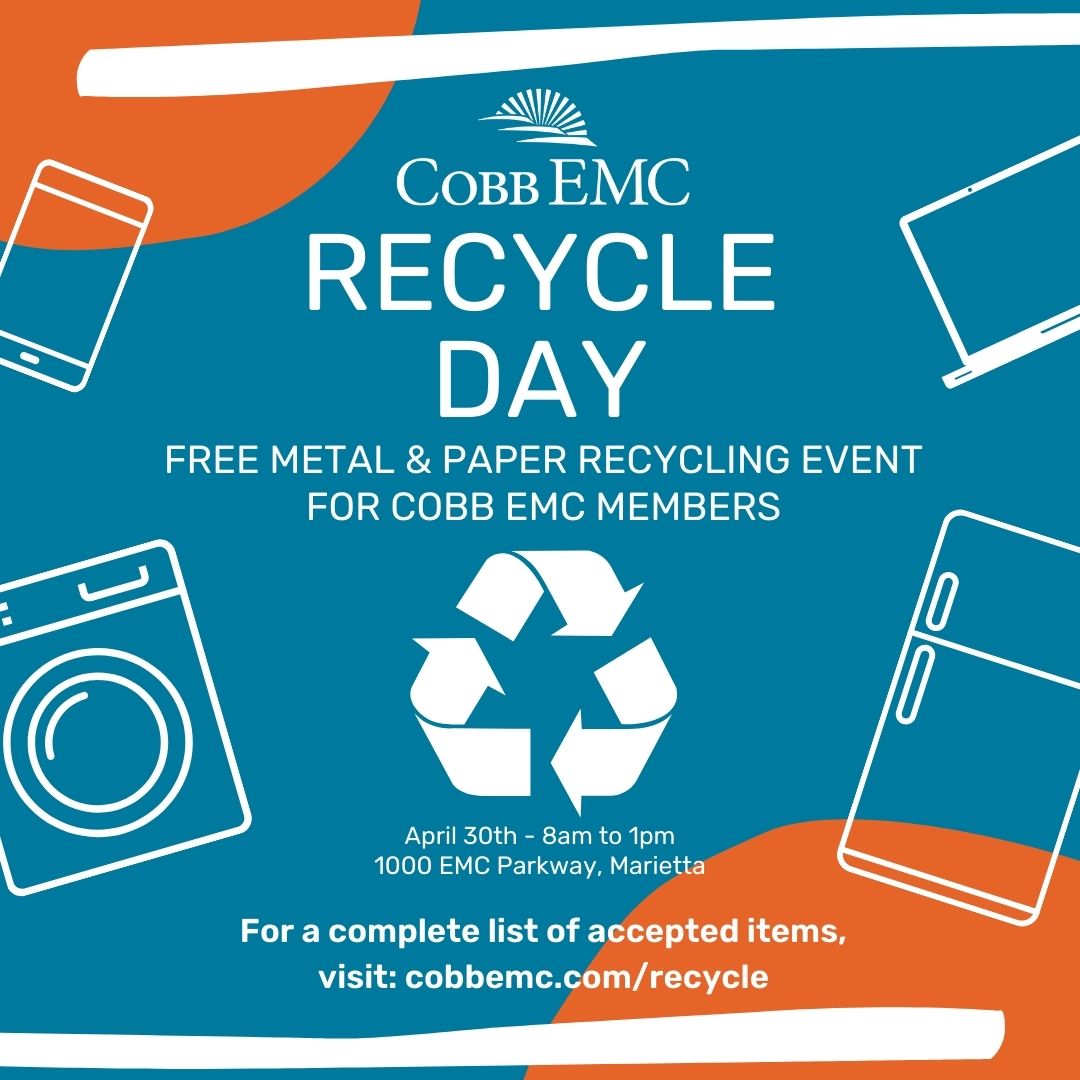 Cobb EMC on Twitter "♻️Recycle Day is back! Join us for a metal and