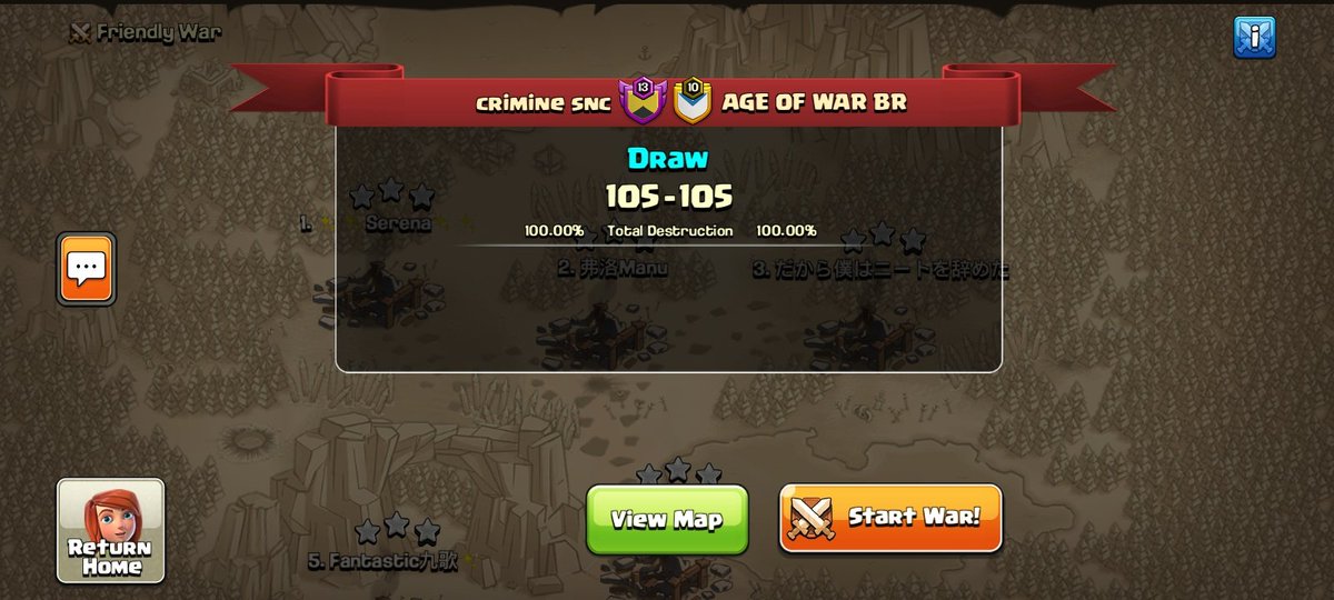 criminesnc's tweet photo. Week 7 of @wcl_warriors Heavy.
Perfect war for both, now it's time for playoffs!
Gg @AGEOFWARBR
#FearTheCrime
#Oppaa
๐ต๐ปโโ๏ธ๐ต๐ปโโ๏ธ๐ต๐ปโโ๏ธ https://t.co/YaV8E0SY0X