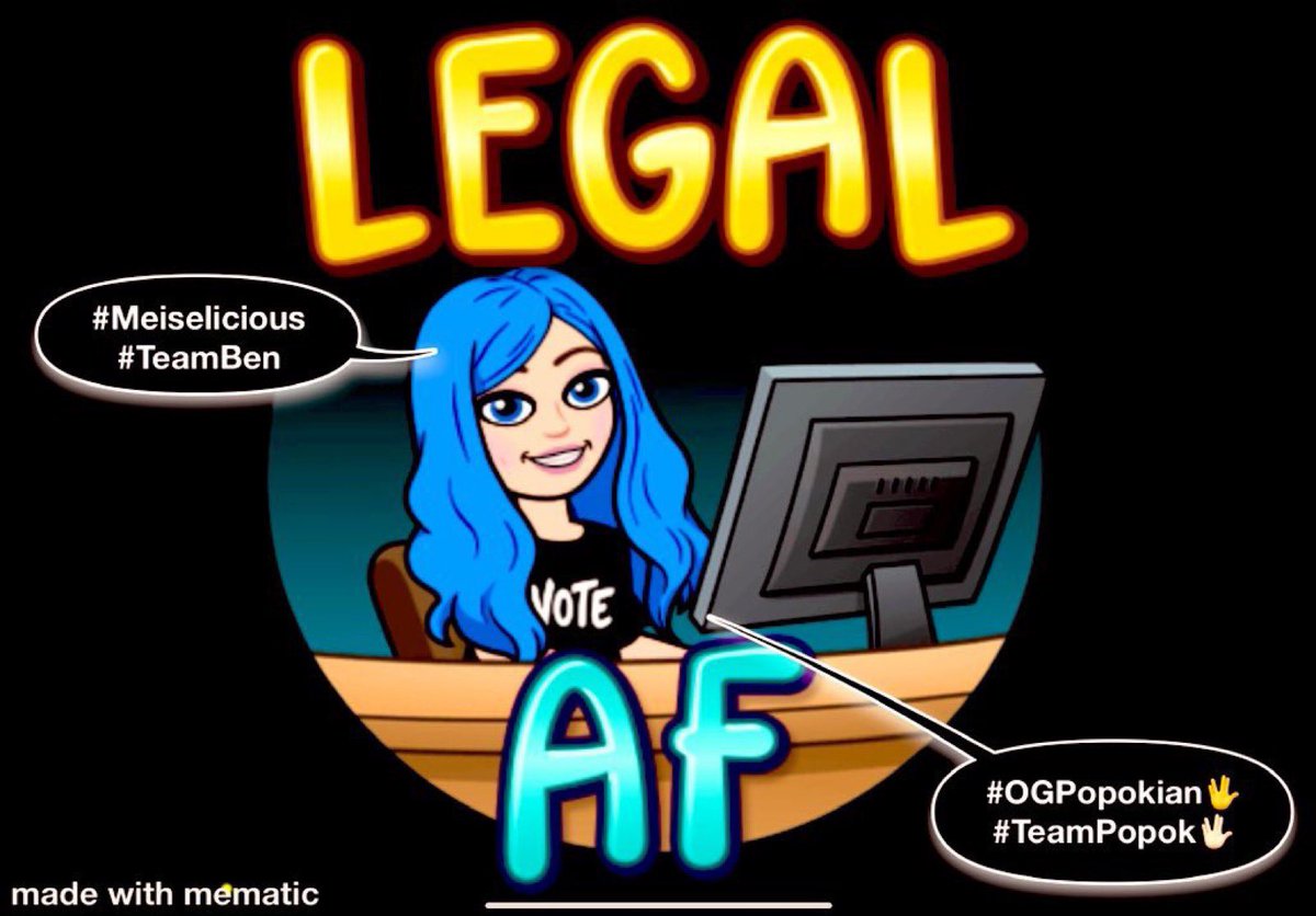 AndreaTwitmo's tweet photo. @nguyenbryan2016 @MeidasTouch @HellcatMaria @JeannetteNobles @suneaz1 @MTLegalAF Good call babe!!! You’re a #LegalAFer now ;) https://t.co/mT5ZFh0XbR