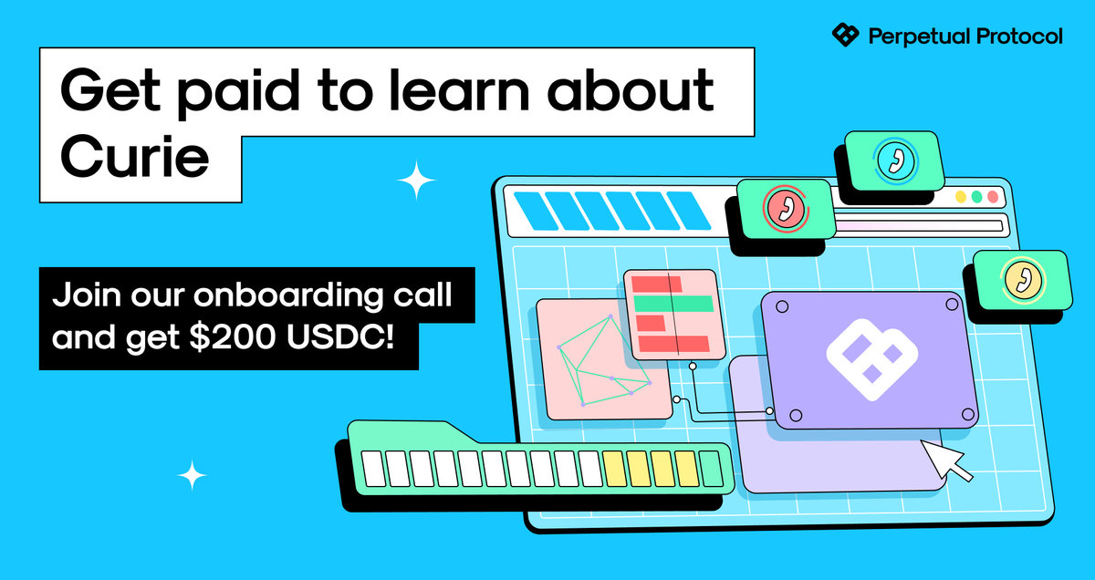 perpprotocol's tweet photo. We're starting a new round of onboarding calls 📞

Learn to trade on Perpetual Protocol v2 and earn 200 USDC!

How does it work?
✅ Take part in the whitelist battle
✅ Join the onboarding call
✅ Trade for four weeks

All the details on how to join ⤵️
https://t.co/NjnPK6PDBg https://t.co/U5kRnFtv4l