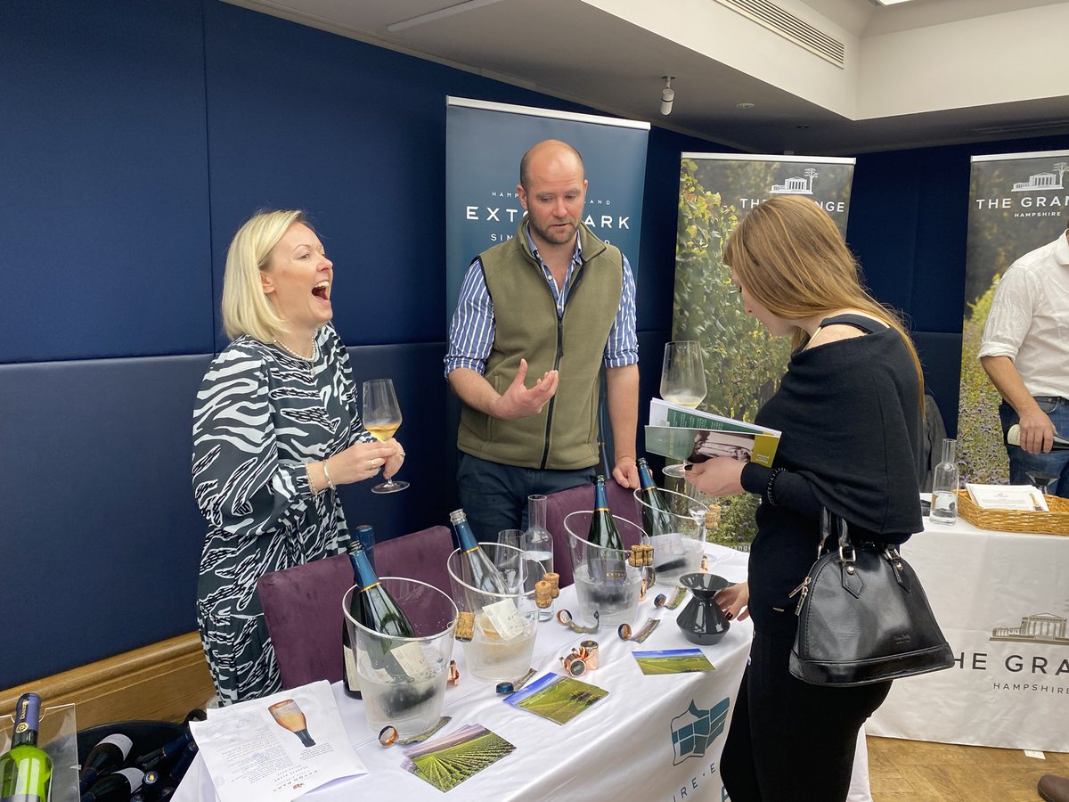 TVsAndyClarke's tweet photo. Fabulous @HampshireVines tasting at @67pallmall today. Did I say tasting?… I meant party! So much to celebrate in the latest vintages and brand new wines. #GreatBritishWine #vineyardsofhampshire https://t.co/gD7arHjIBL