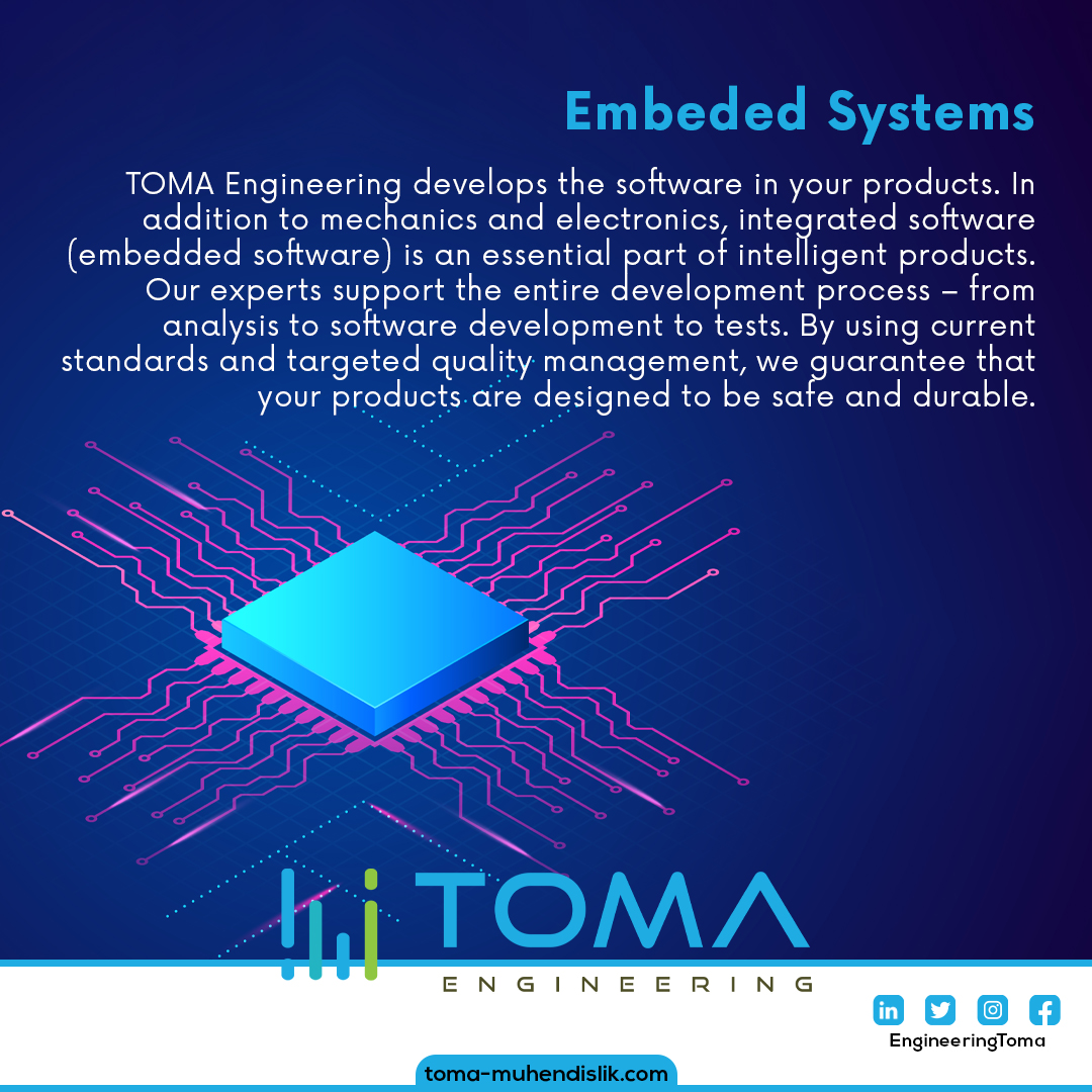 engineeringtoma's tweet image. Embeded Systems
TOMA Engineering develops the software in your products. In addition to mechanics and electronics, integrated software (embedded software) is an essential part of intelligent products.
#Engineeringtoma  #SoftwareDevelopment #EmbededSystems #Embeded  #Systems