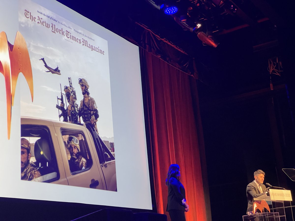 Matthieu Aikins (@mattaikins) on Twitter photo The story I wrote on the fall of Kabul won a National Magazine Award last night! It was a team effort: congrats to <a href="/jimhuylebroek/">Jim Huylebroek</a> <a href="/WaliAriann/">Ahmad Wali</a> @SafiPadshah <a href="/jacoob1994/">Yaqoob Akbary</a> & eds <a href="/sashagila/">Sasha Weiss</a> <a href="/billwasik/">Bill Wasik</a> <a href="/jakesilverstein/">Jake Silverstein</a>. High-fives to fellow <a href="/NYTmag/">NYT Magazine</a> winners <a href="/FluentMundo/">Carina del Valle Schorske</a> and <a href="/AzmatZahra/">Azmat Khan</a> The story I wrote on the fall of Kabul won a National Magazine Award last night! It was a team effort: congrats to <a href="/jimhuylebroek/">Jim Huylebroek</a> <a href="/WaliAriann/">Ahmad Wali</a> @SafiPadshah <a href="/jacoob1994/">Yaqoob Akbary</a> & eds <a href="/sashagila/">Sasha Weiss</a> <a href="/billwasik/">Bill Wasik</a> <a href="/jakesilverstein/">Jake Silverstein</a>. High-fives to fellow <a href="/NYTmag/">NYT Magazine</a> winners <a href="/FluentMundo/">Carina del Valle Schorske</a> and <a href="/AzmatZahra/">Azmat Khan</a>