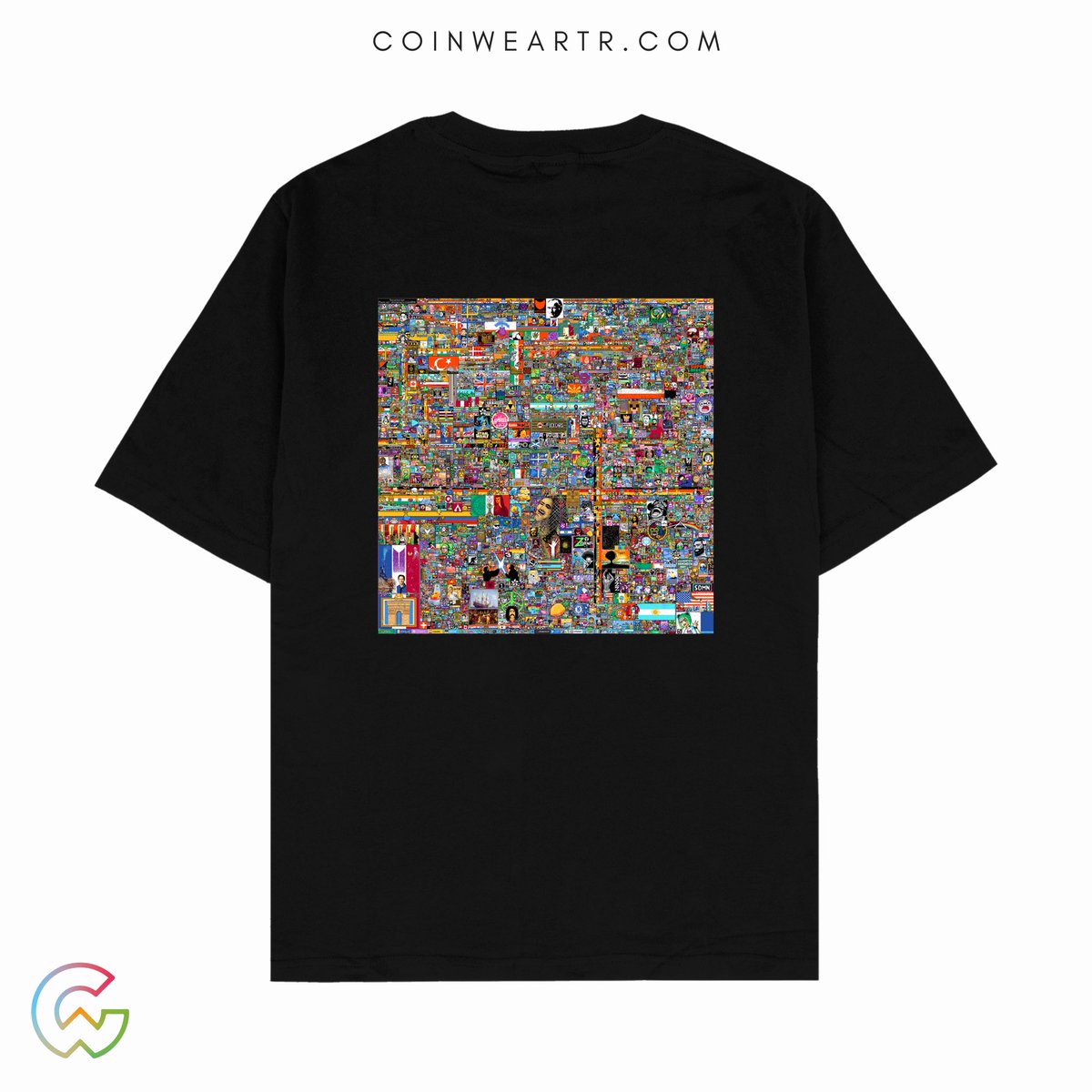 Coinwear R/place T-Shirt Oversize T-Shirt: my.triber.shop/coinwear/coinw… Regular T-Shirt: my.triber.shop/coinwear/coinw… #rplace #reddit #nft