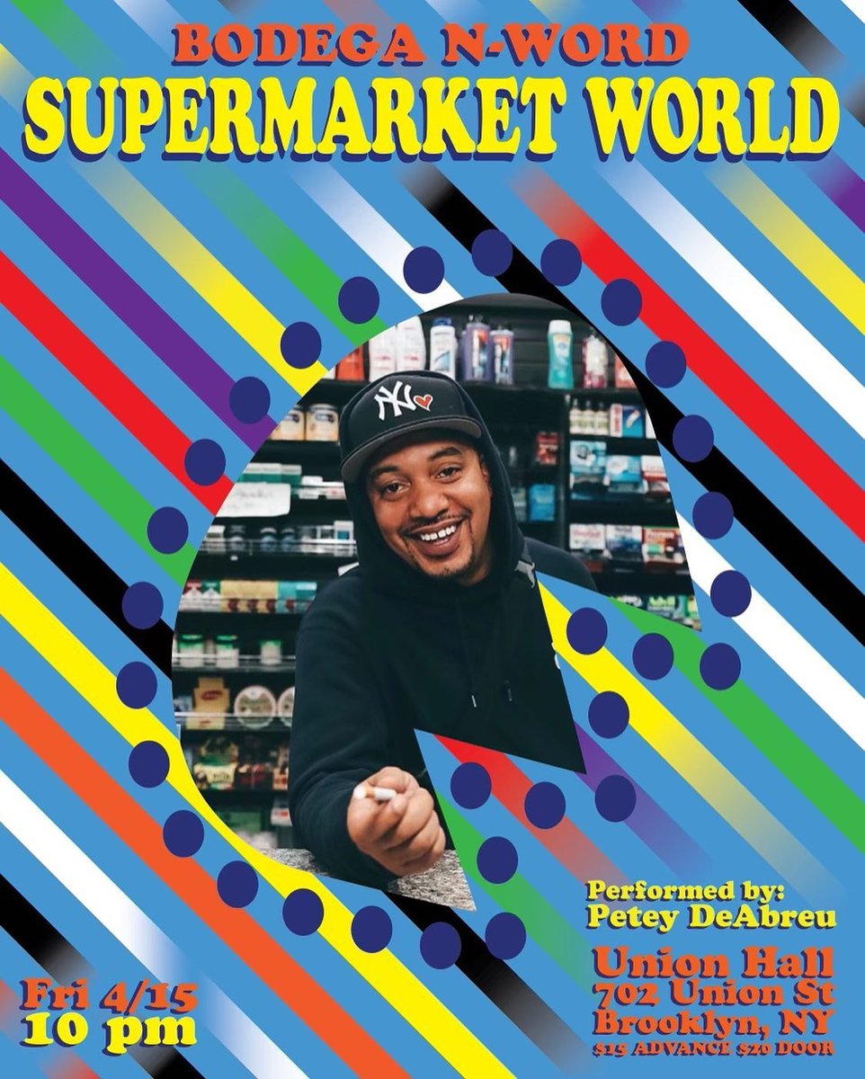 One week from tonight, Reporting to you live from the corner store comes <a href="/pdeezjokes/">Petey DeAbreu</a> w/ a new hour of stand up for ya head top!

Featuring special guest <a href="/deesonasty/">Dee Nasty</a>!

Tickets &amp; Details: bit.ly/3x8Rtlr