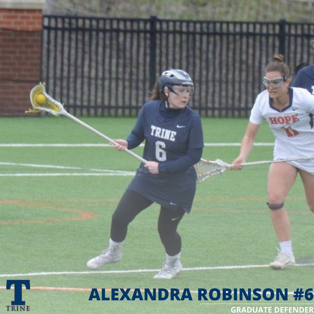 Trinewlax's tweet image. Our next ‘Thank You’ goes to #6 Alexandra Robinson 🌟 Gr Defender from Meredith, NH, getting her master’s degree in Organizational Leadership.  Her drive and determination to the game are unmatched.  Thank you, Ali!

#Believe | #GoThunder ⚡️