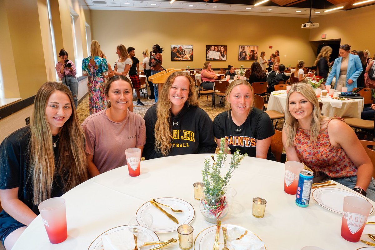 FlaglerSports's tweet photo. Our first Women in Sports Luncheon✅

We can’t thank Pink Stork Founder and CEO Amy Suzanne Upchurch, a @FlaglerCollege alumna and @FlaglerWTennis student-athlete, enough for speaking to our Flagler female student-athletes today‼️❤️

#GoSaints https://t.co/50zCG52gnR