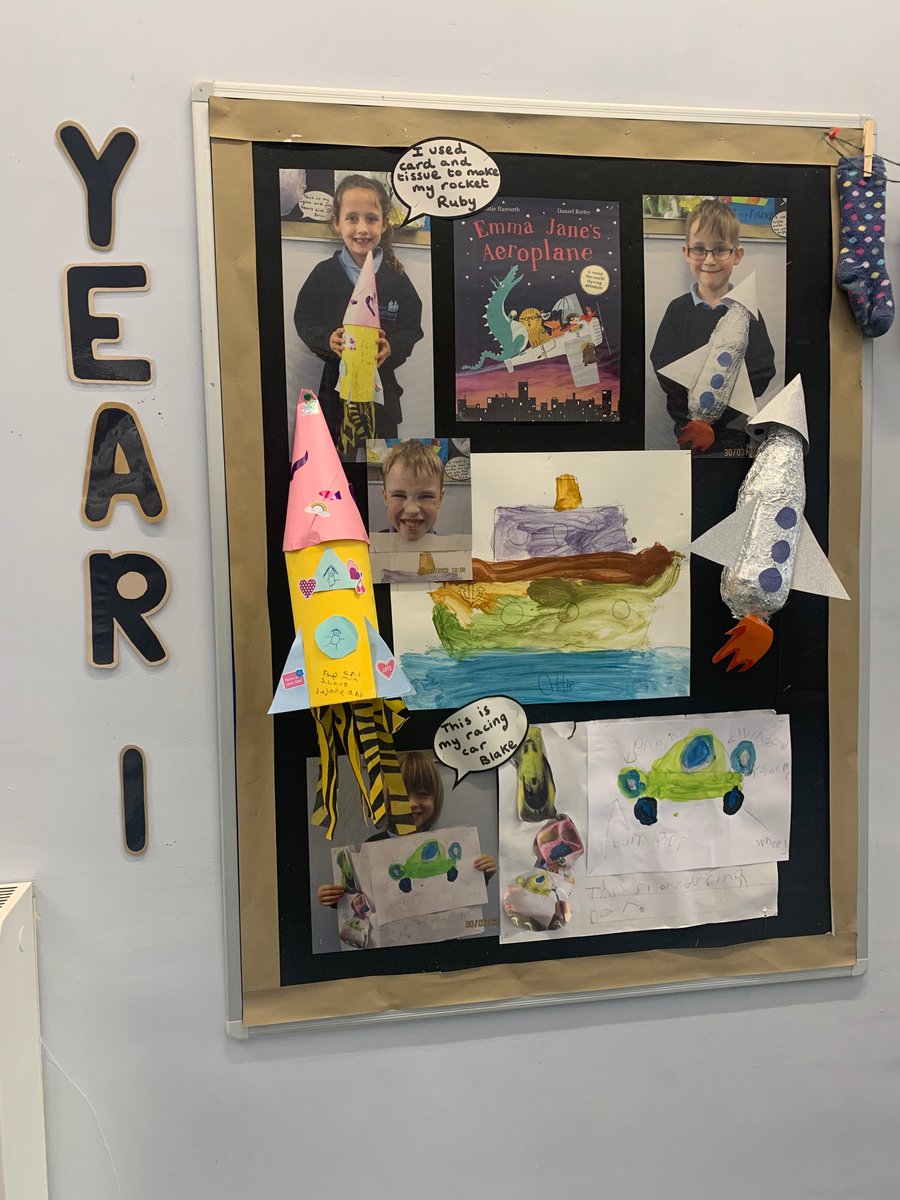 Y1 have enjoyed taking The Naughty Bus home this term. They have produced some wonderful writing which is now on display outside our classroom. We also have some fabulous home school projects. Well done.