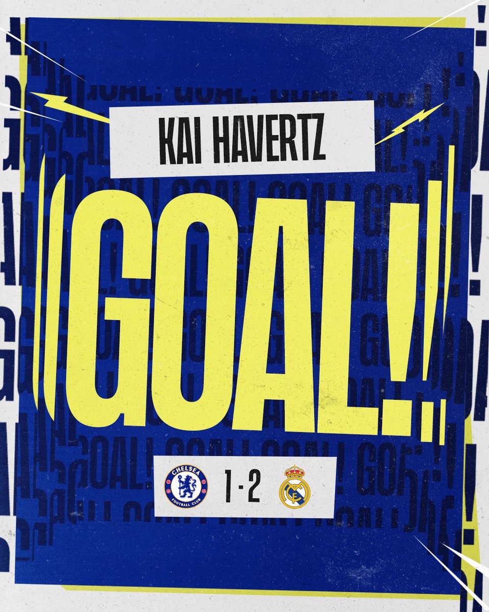 ChelseaFC's tweet photo. ONE BACK! 👊

🔵 1-2 ⚪️ [40] #UCL https://t.co/vZ8t7L1bTq