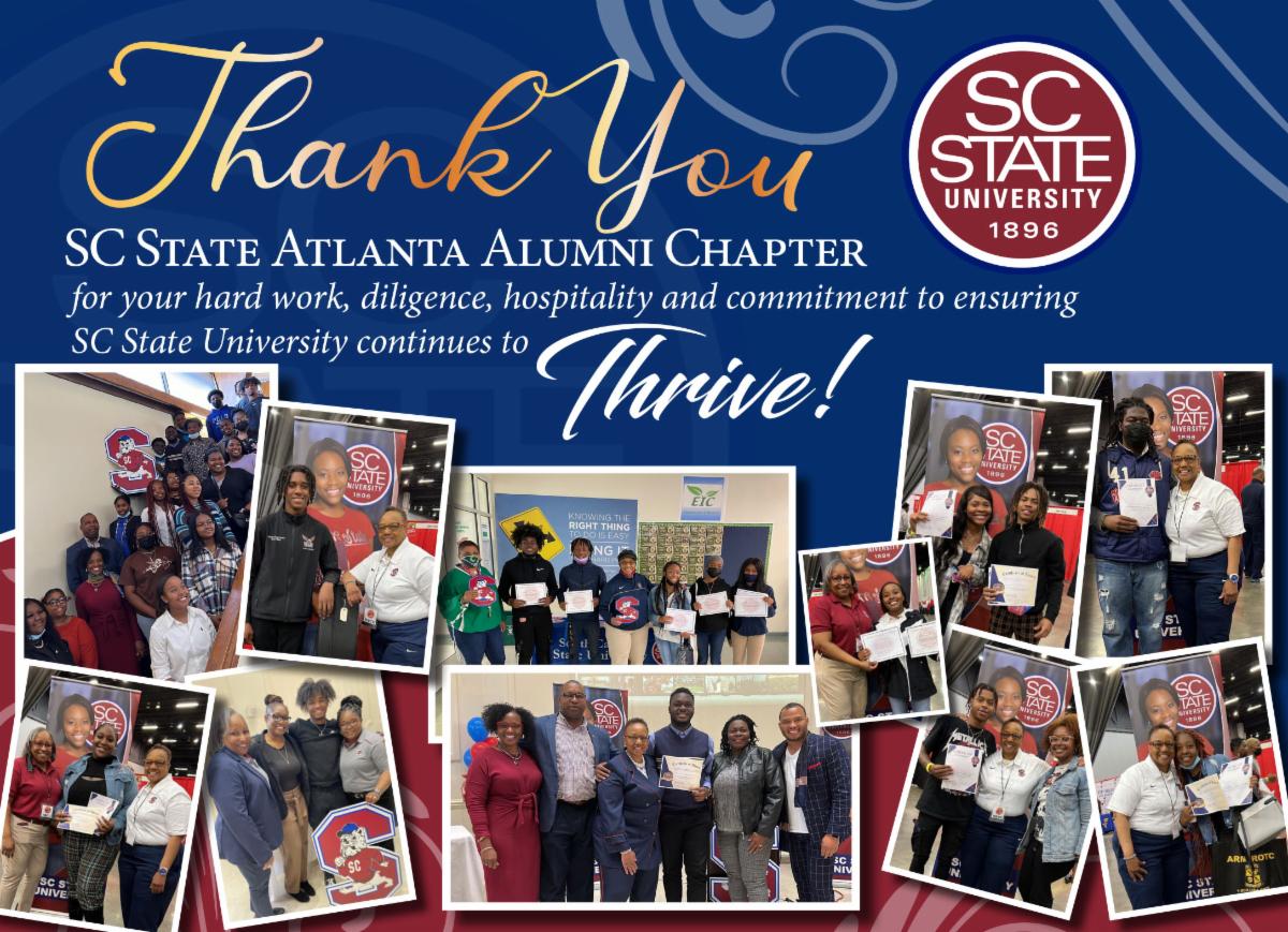 SCSUATLALUMNI's tweet photo. Thank You SC State Atlanta Alumni Chapter! #AtlantaChapter #SCSUNAA #SCState #SCSU #HBCU #AtlantaStudents #InStateWaivers
https://t.co/KQEhxgTSUu https://t.co/lIxYHmiy54