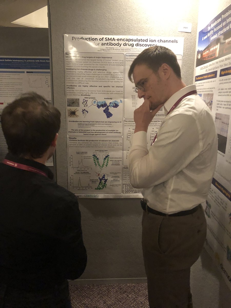 alice_rothnie's tweet photo. Really good first poster session at the @BiochemSoc European SMALP meeting. @MSCA_MemTrain @AstonHLS @alan_goddard @RoslynBill @T_dafforn @NaomiLPollock1 @smalpnet #AMPL https://t.co/B6kt4Mr0e8