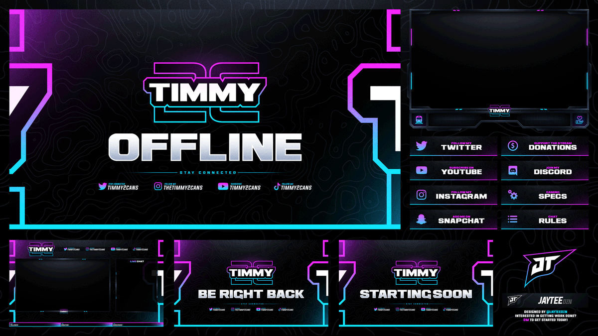 JayteeDzn's tweet photo. Twitch Package // @Timmy2Cans 
Support is much appreciated!
HD: https://t.co/3MsRRVwprG https://t.co/3ZPh5FNfSE