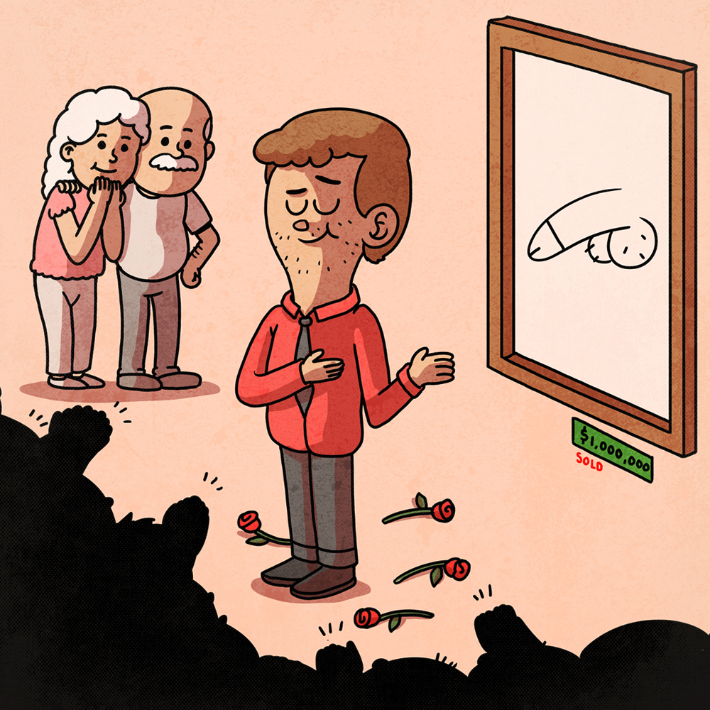 The Artist👨🏻‍🎨

#joke #art #illustration #ohno #doodle #lol #humor #alexmdc #genzee #party #success #proud #comic
