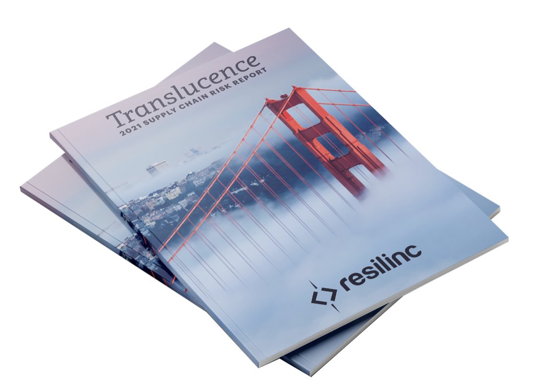 Jas_Rehan's tweet photo. “Translucence,” in reference to the semi-transparent, murky state we find the global supply chain in, Resilinc’s 2021 Annual Report includes  EventWatchAI global disruption data, expert perspectives on top SCRM topics and success stories from 2021
https://t.co/WzodPt6dch https://t.co/QJAseUon9j
